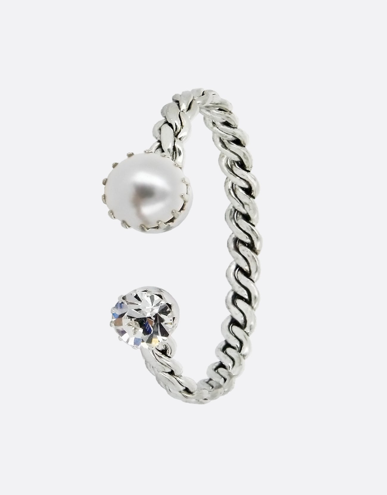 White Pearl/ Silver