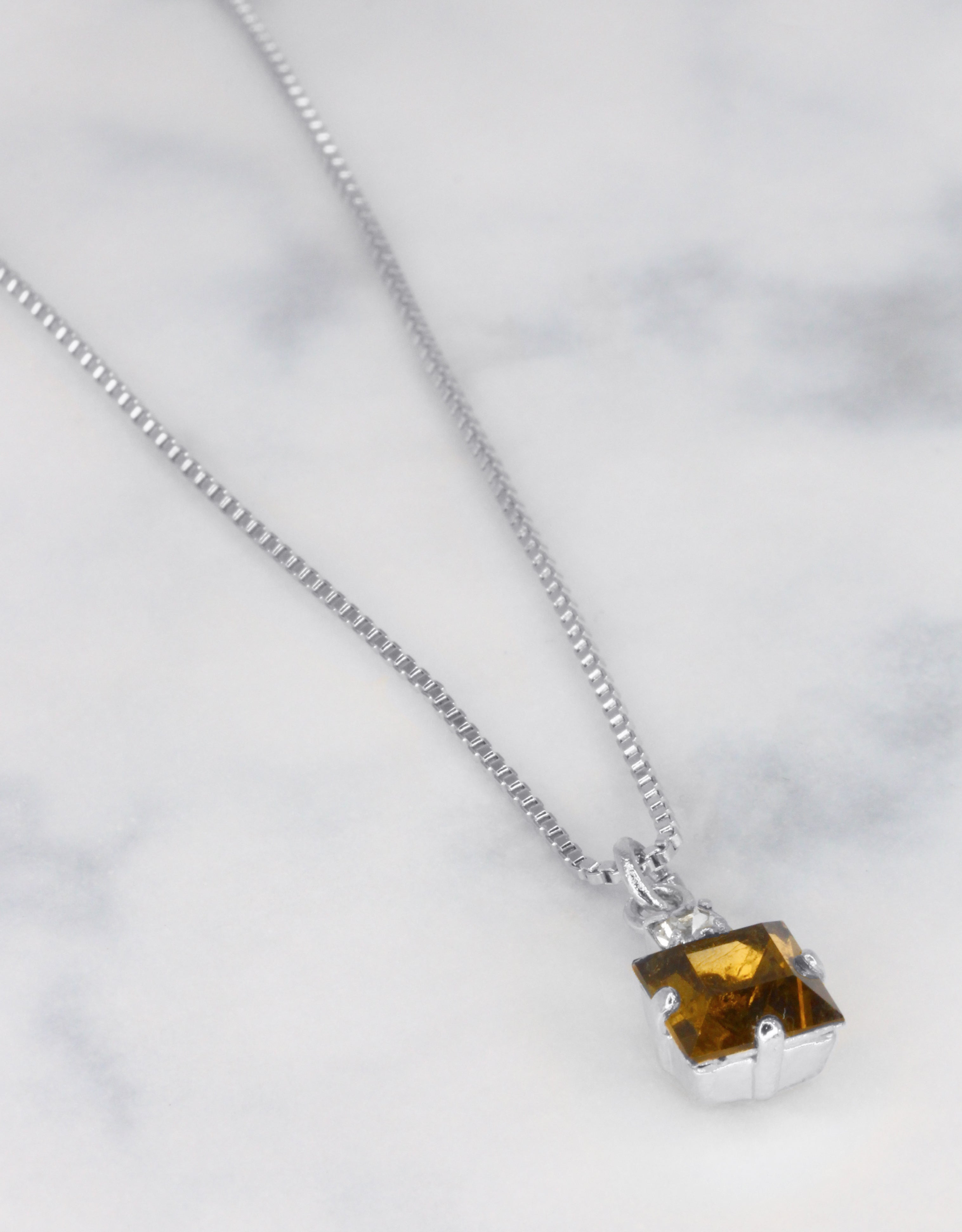 Smoked Topaz/ Silver