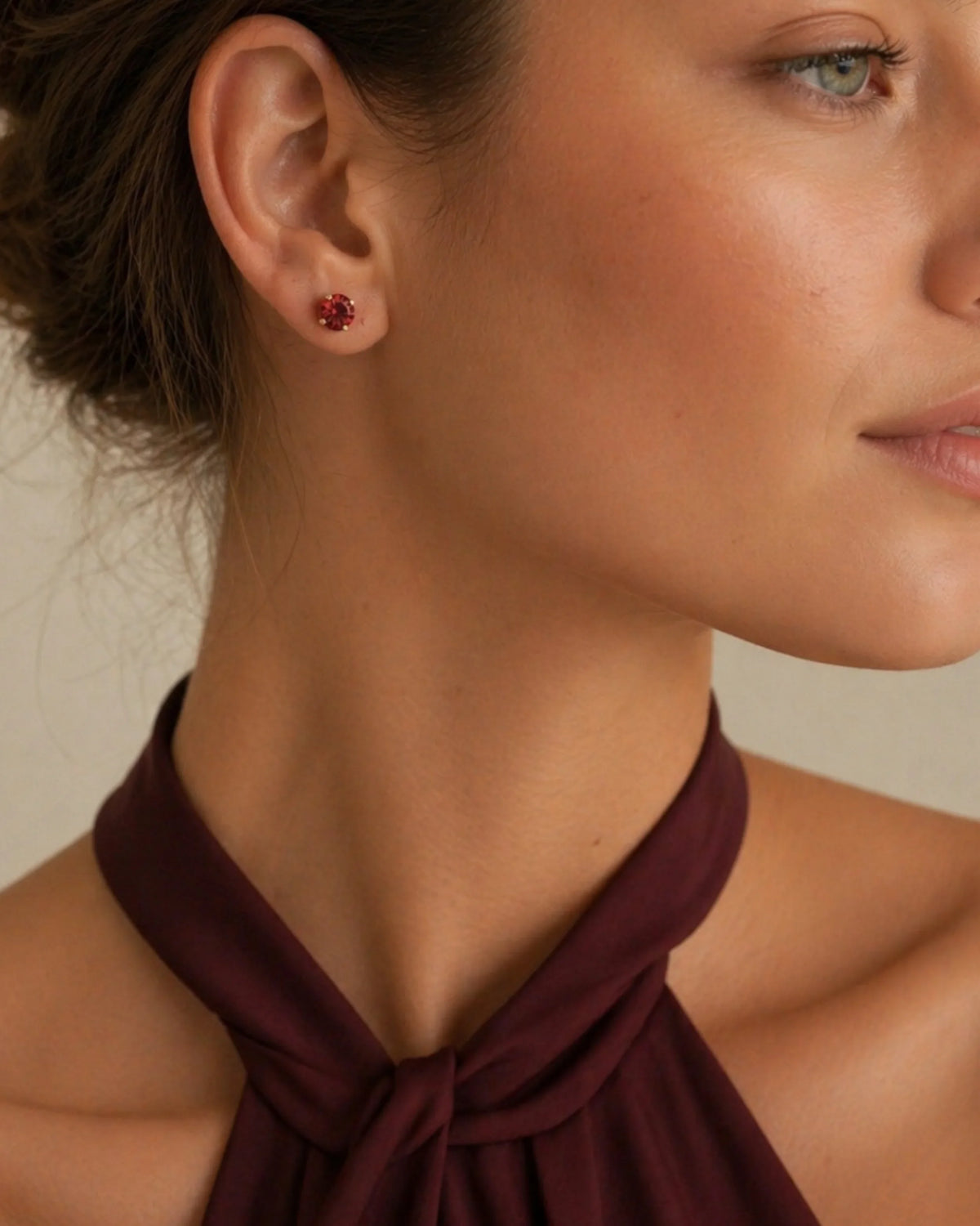 rosetta earrings with simple rosetta crystal perfect for minimal bridesmaid and simple events jewellery