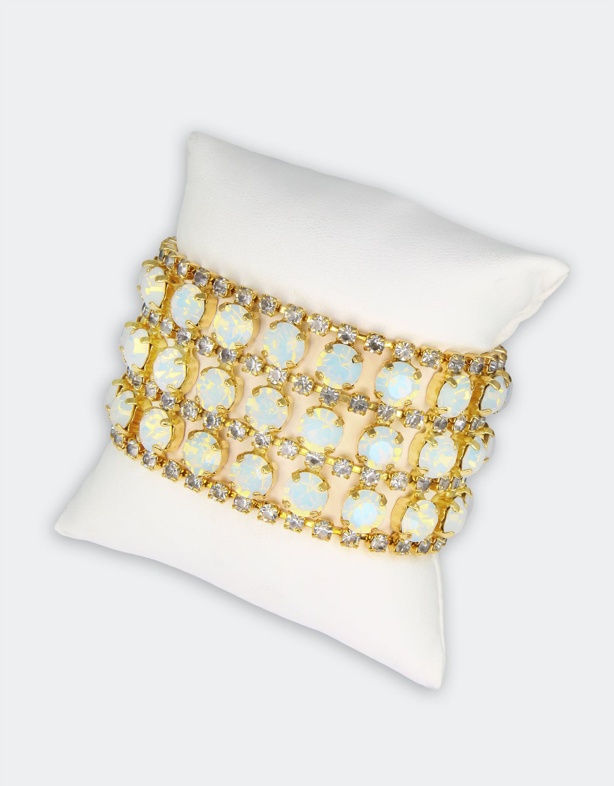 White Opal/ Gold