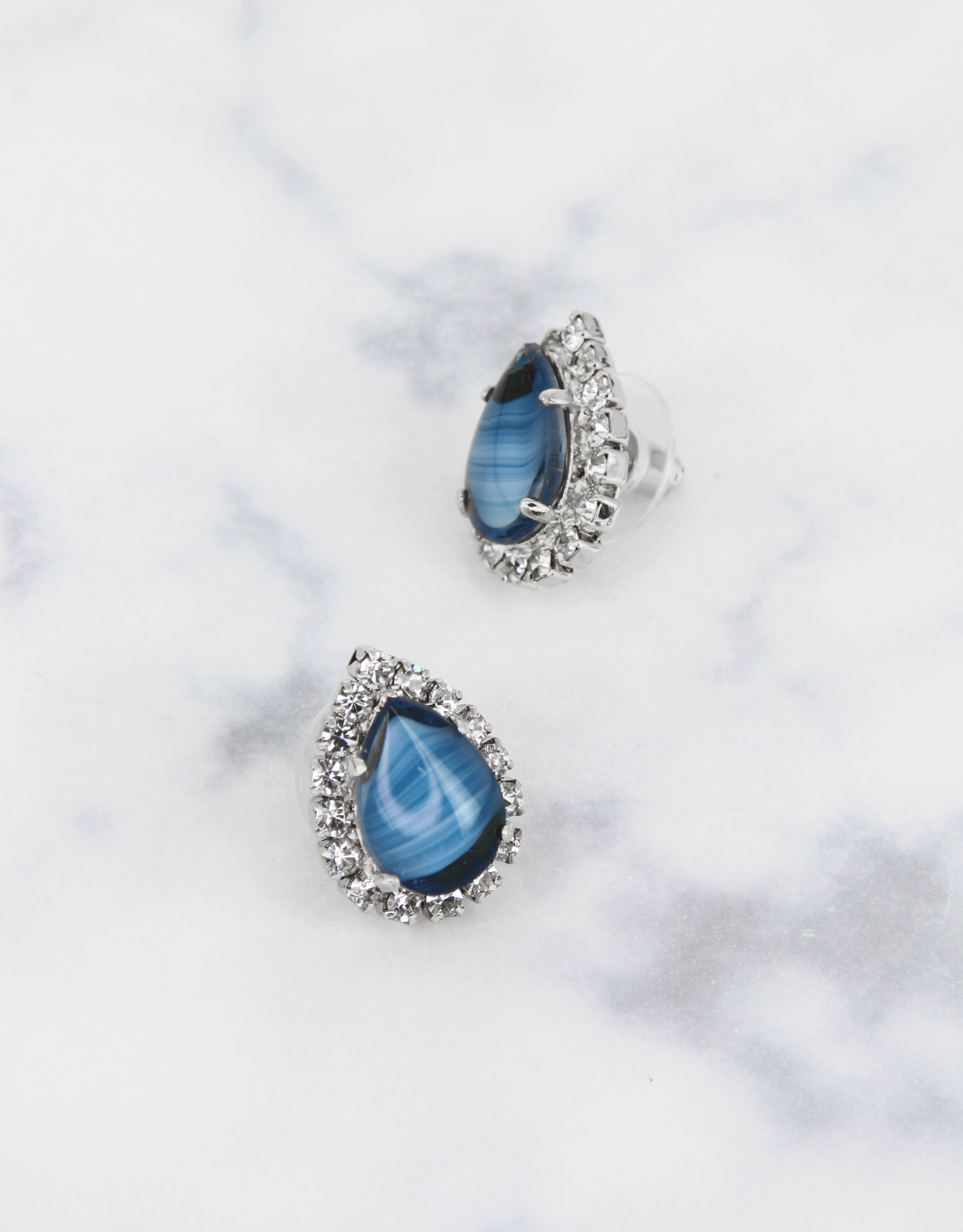 Blue Agate/ Silver