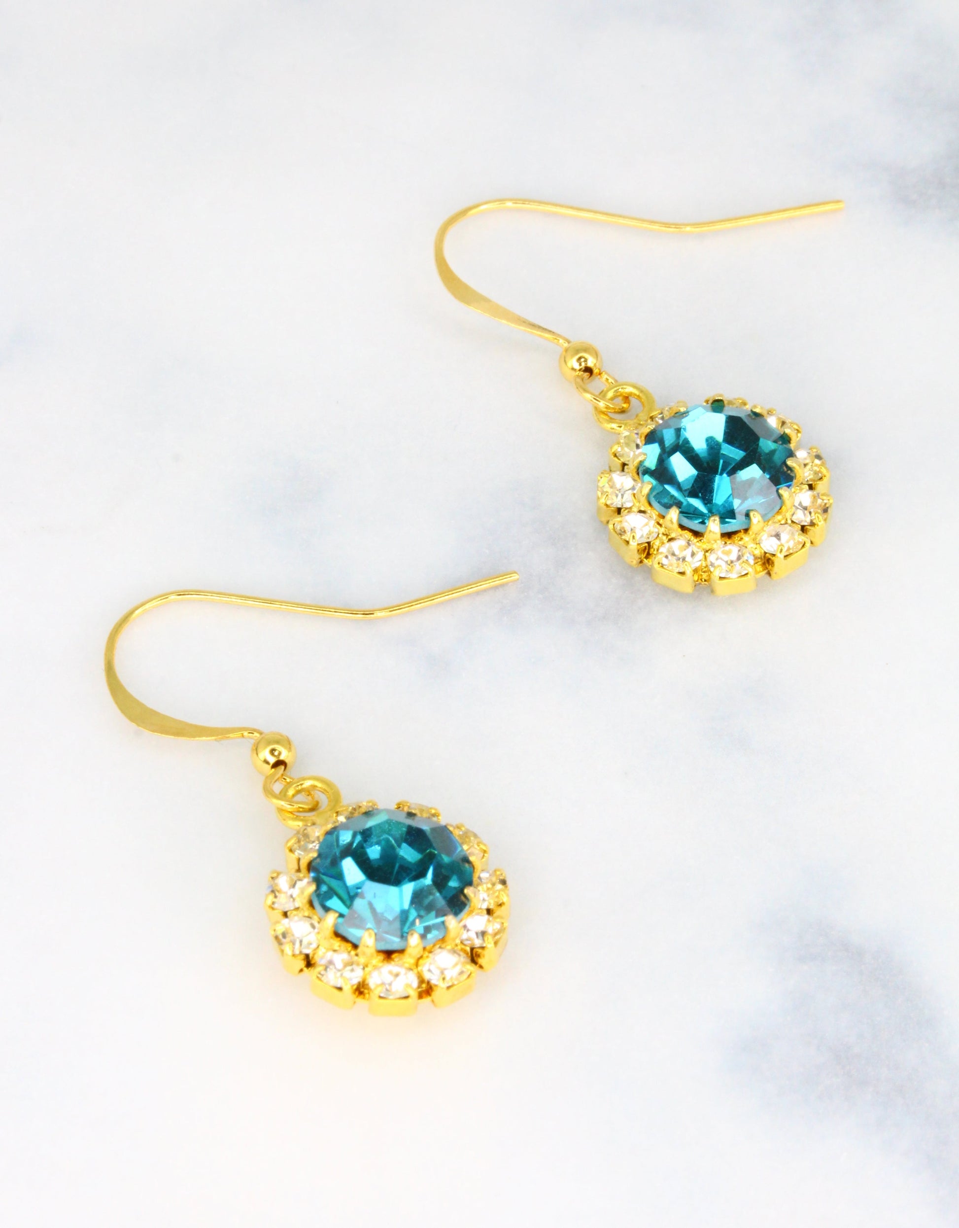 Aquamarine/ Gold#