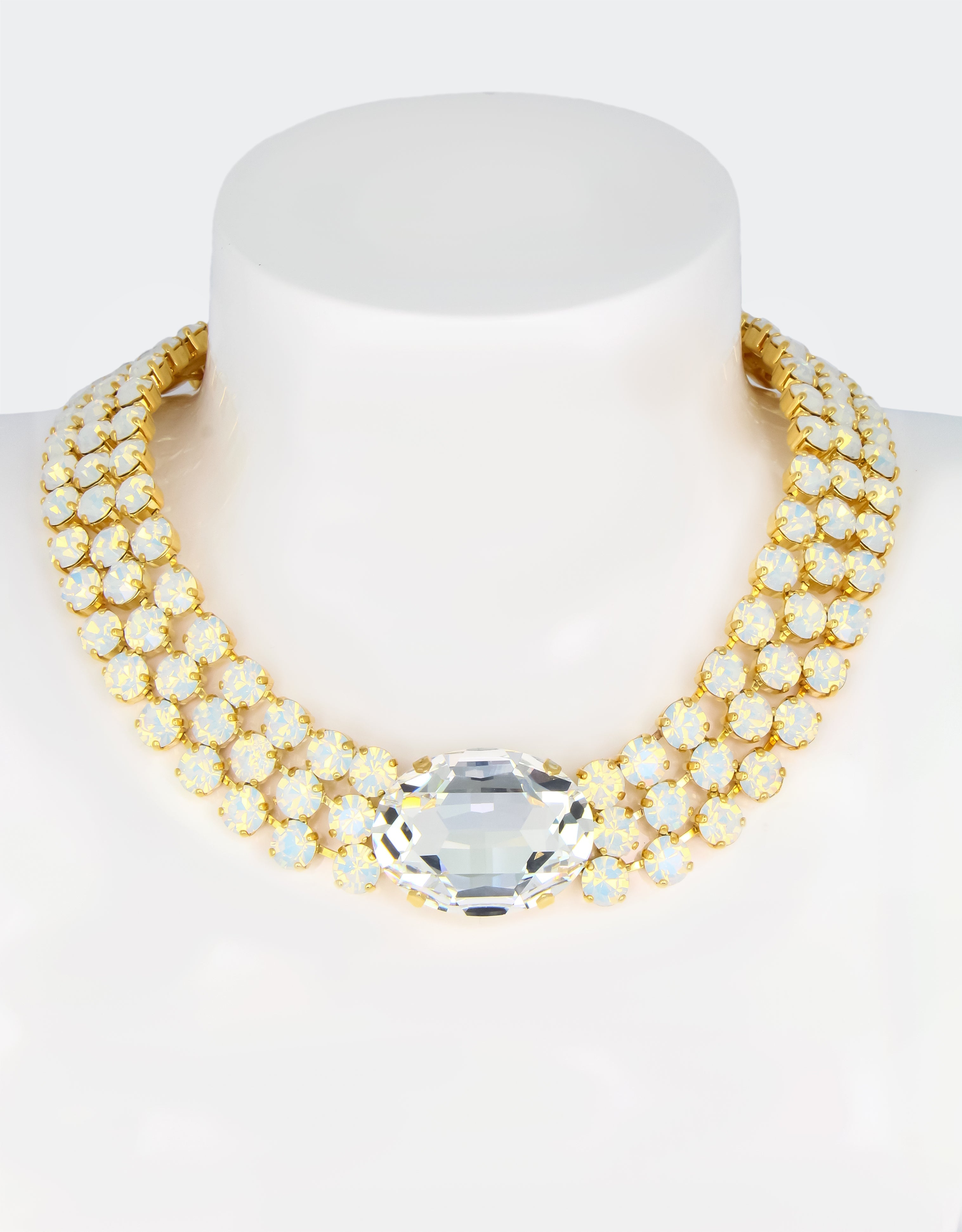 White Opal/ Gold