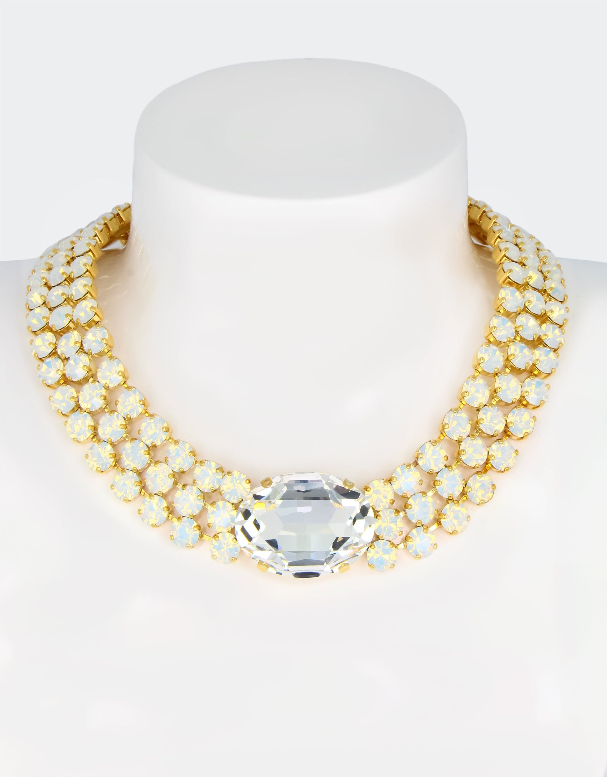 White Opal/ Gold