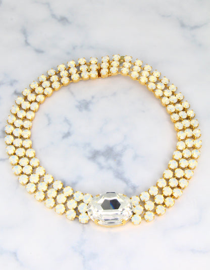 White Opal/ Gold
