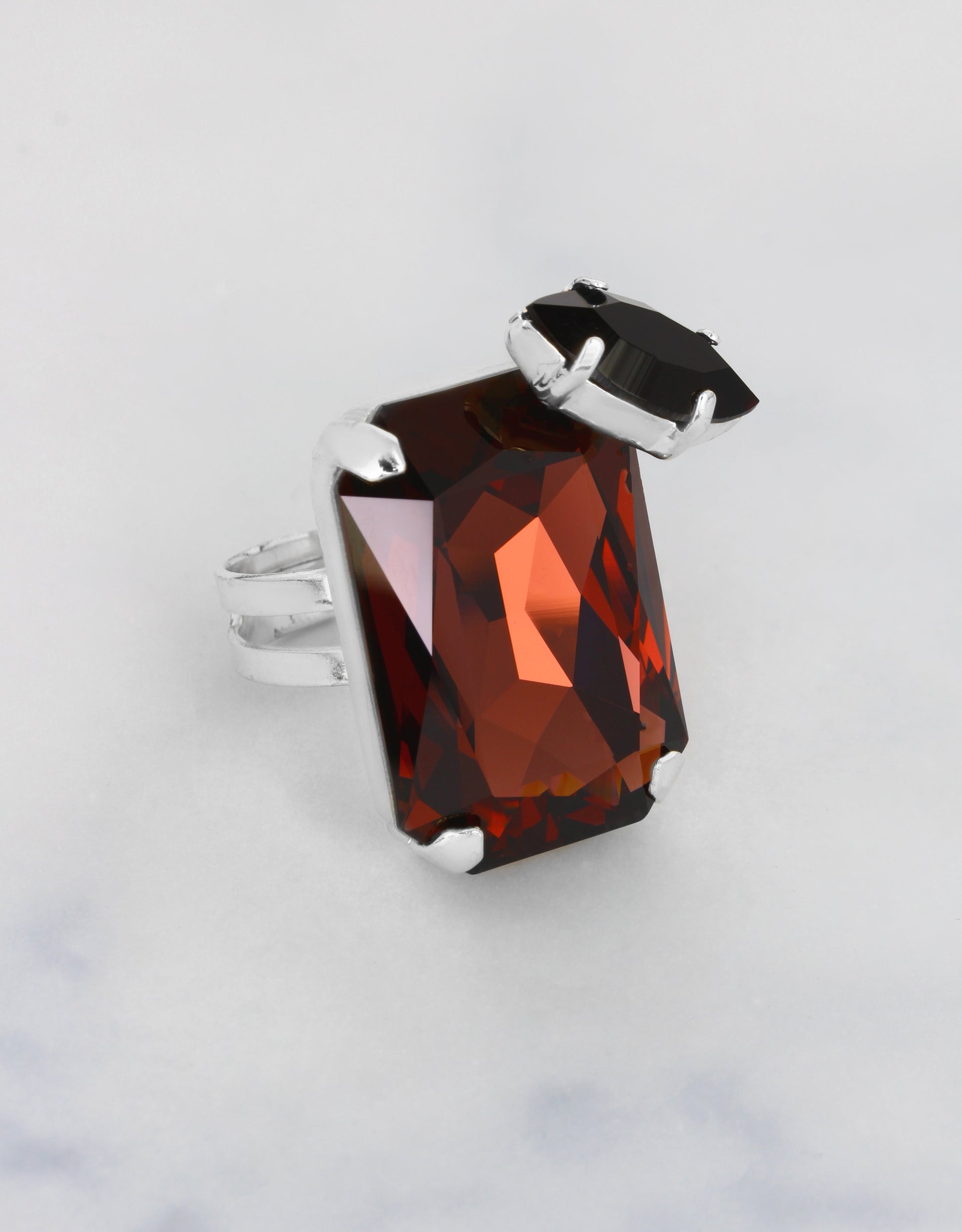 Burgundy/ Silver