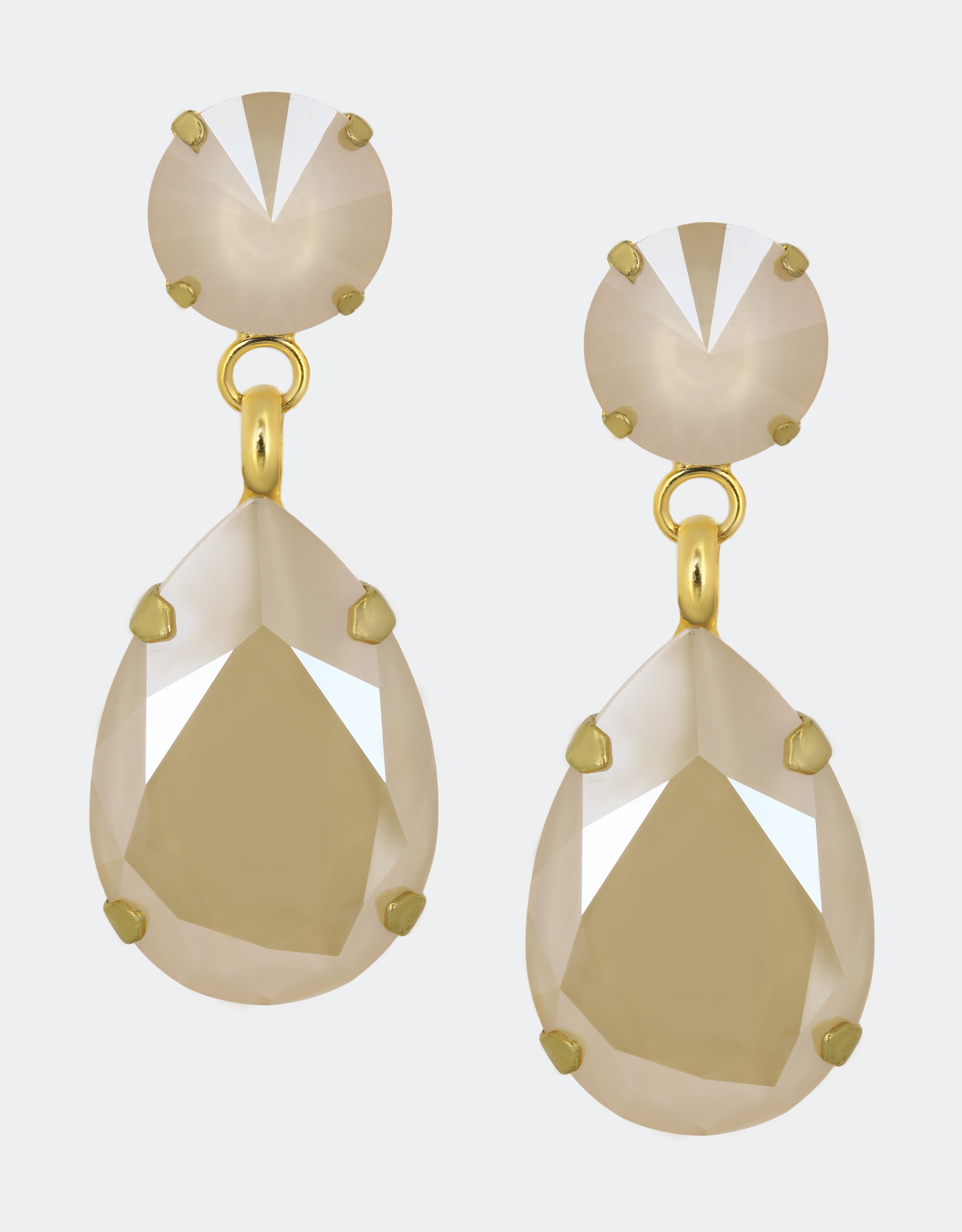 angelina earrings in ivory cream colour