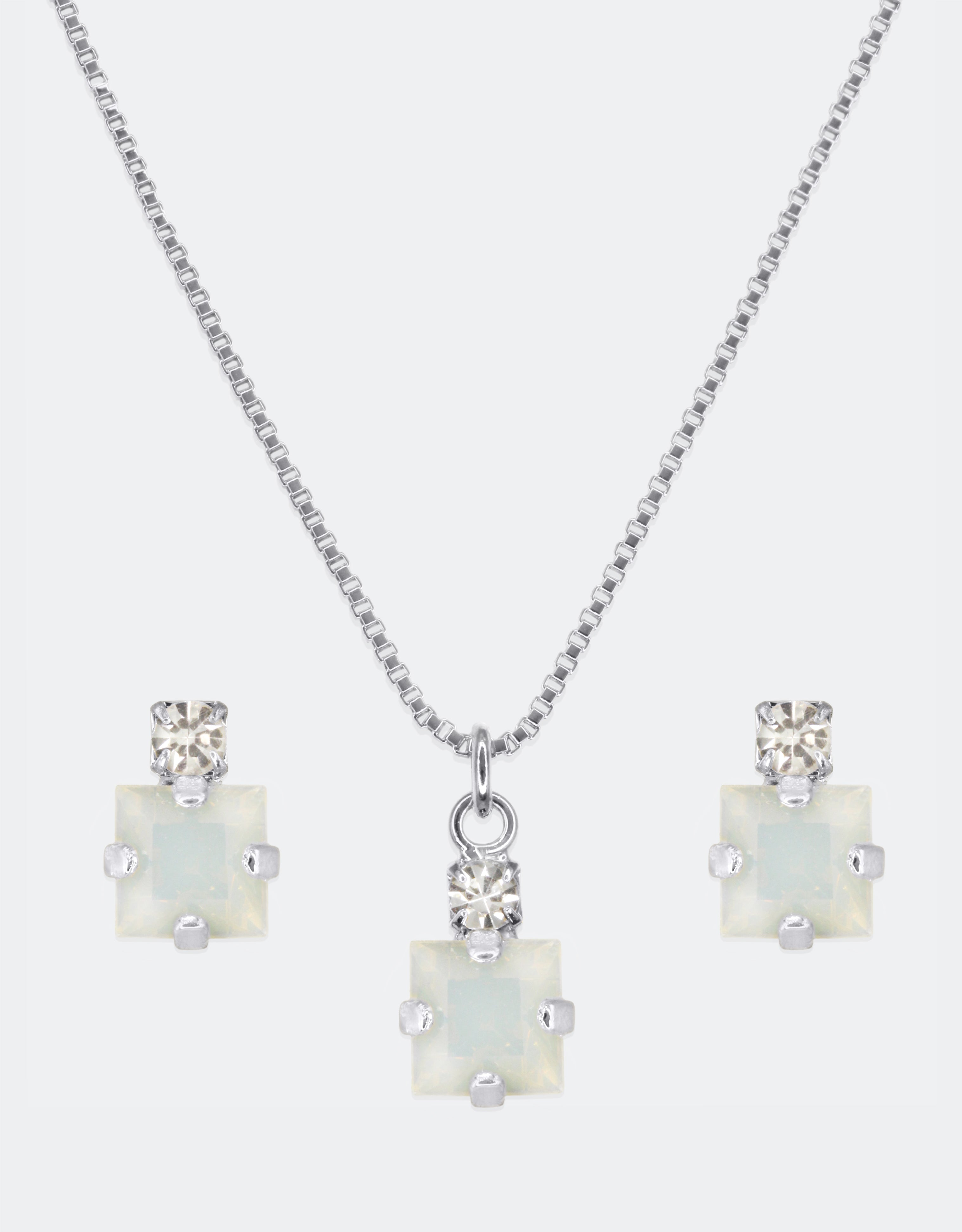 White Opal/ Silver