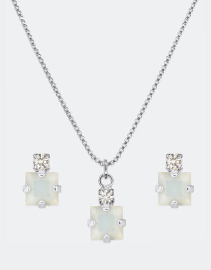 White Opal/ Silver