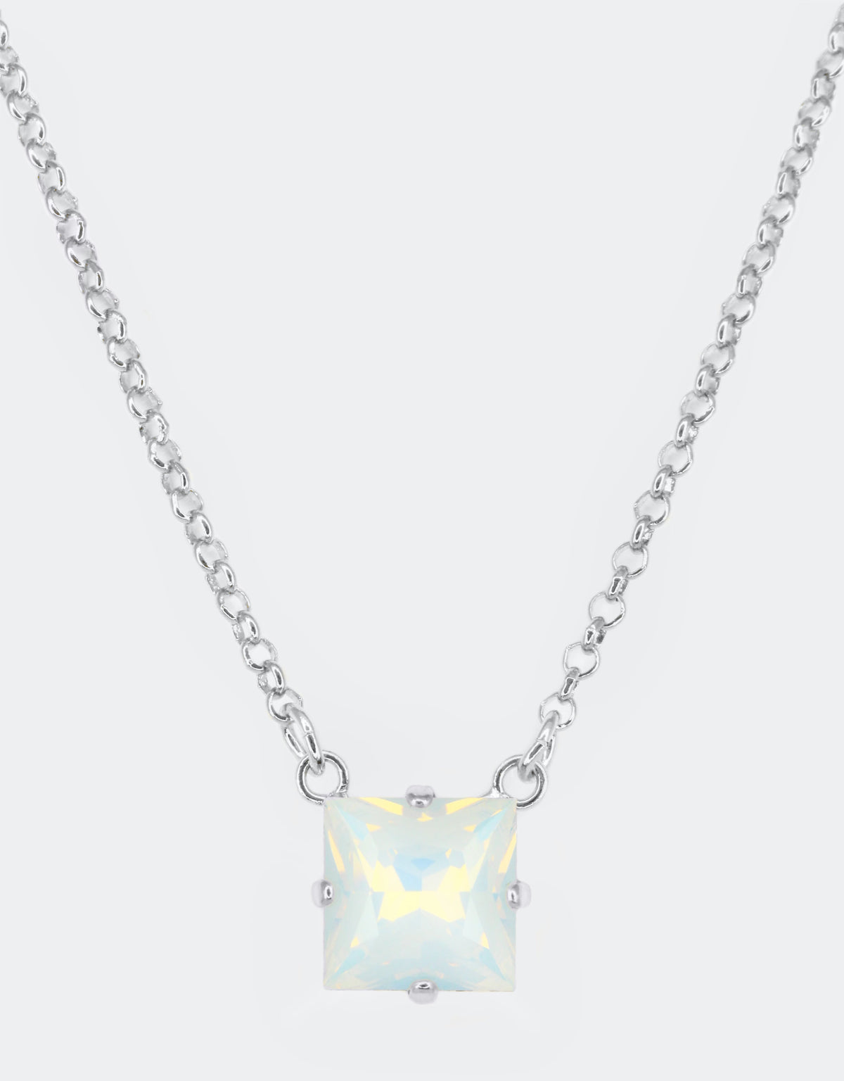 White Opal/  Silver