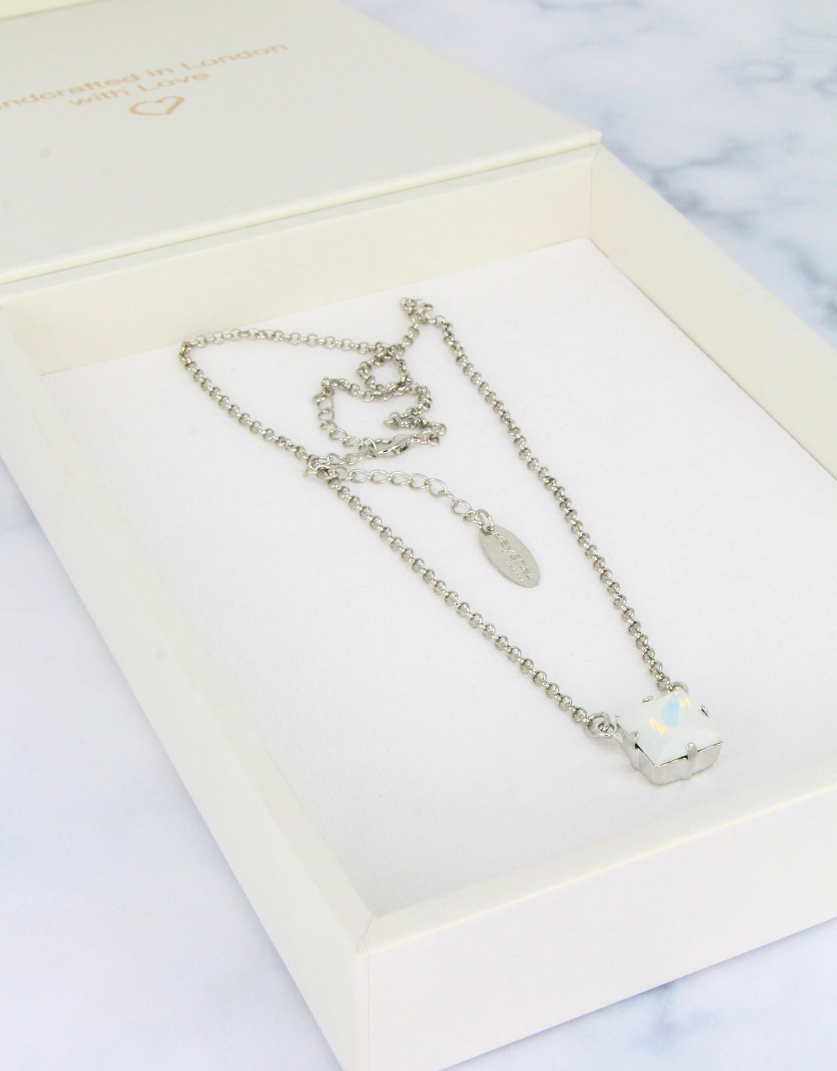 White Opal/  Silver