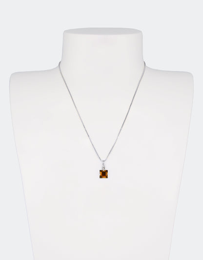 Smoked Topaz/ Silver