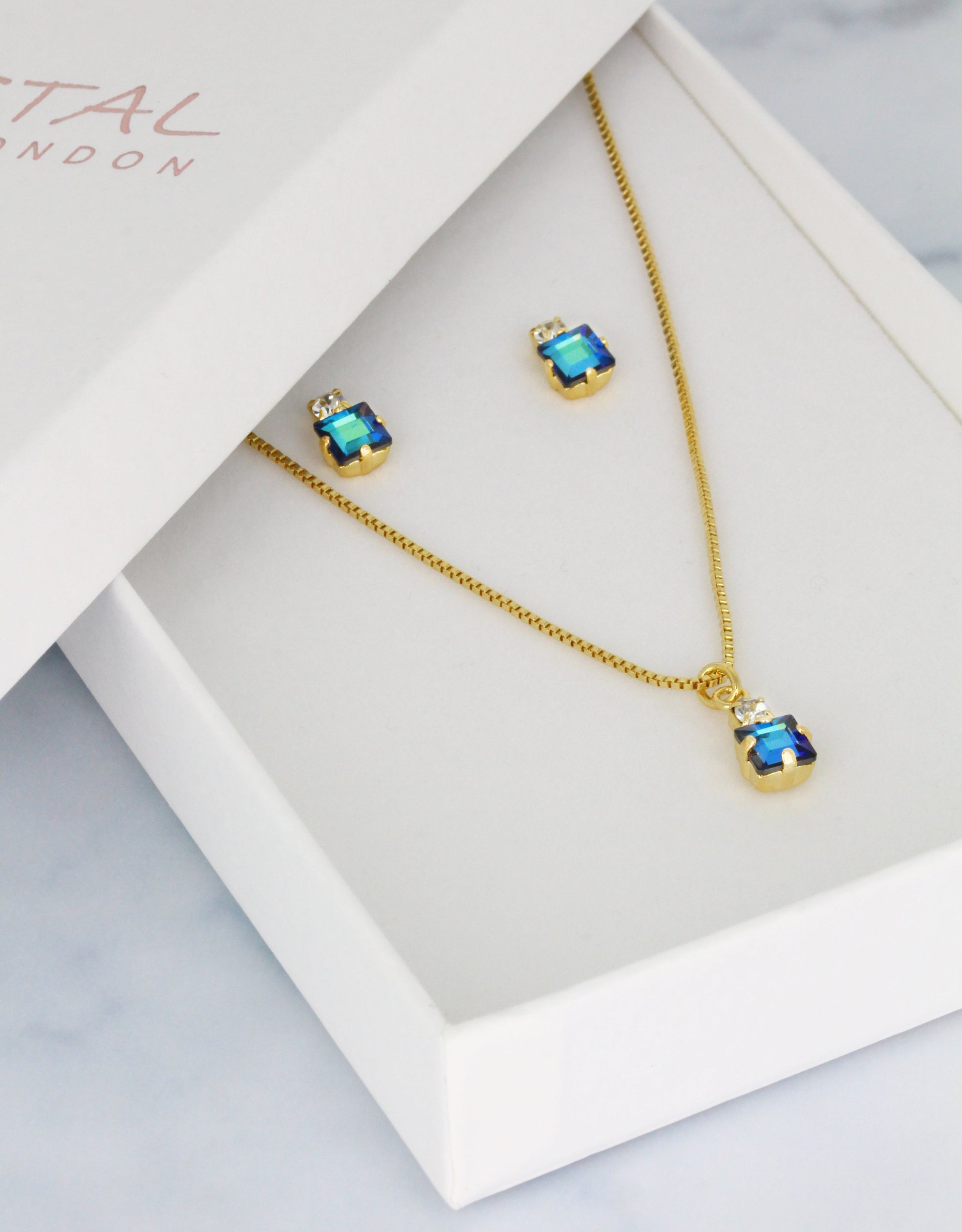 Blue AB/ Gold