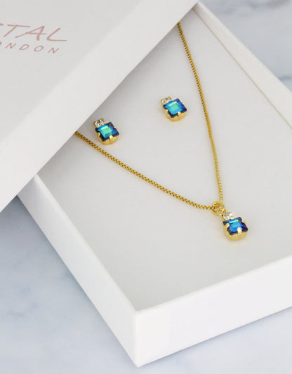 Blue AB/ Gold