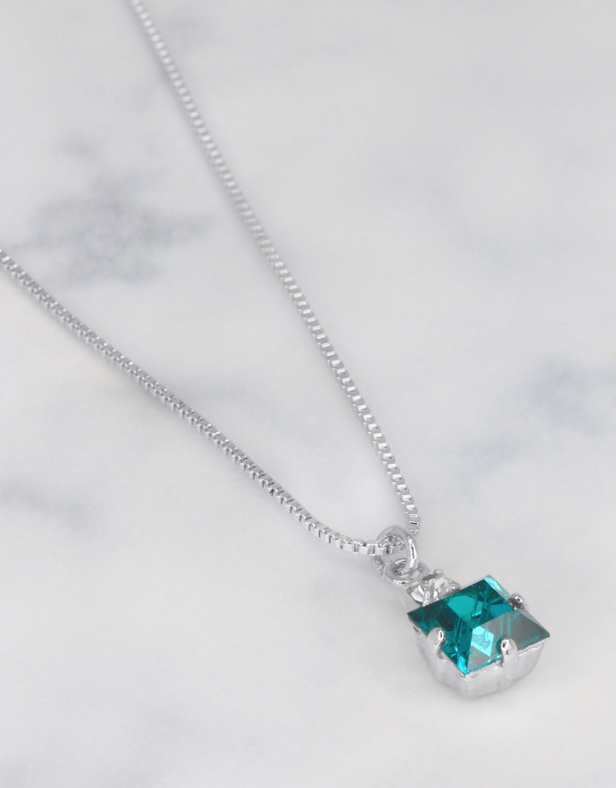 Blue Zircon/ Silver