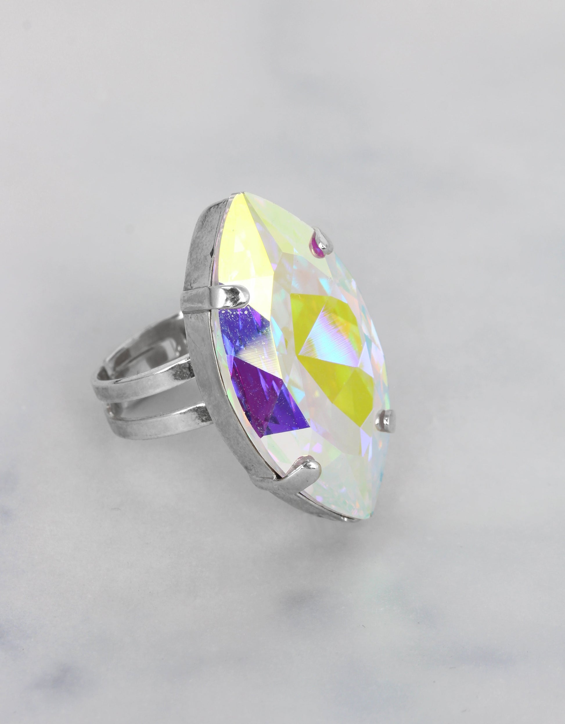 Crystal AB/ Silver