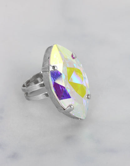 Crystal AB/ Silver