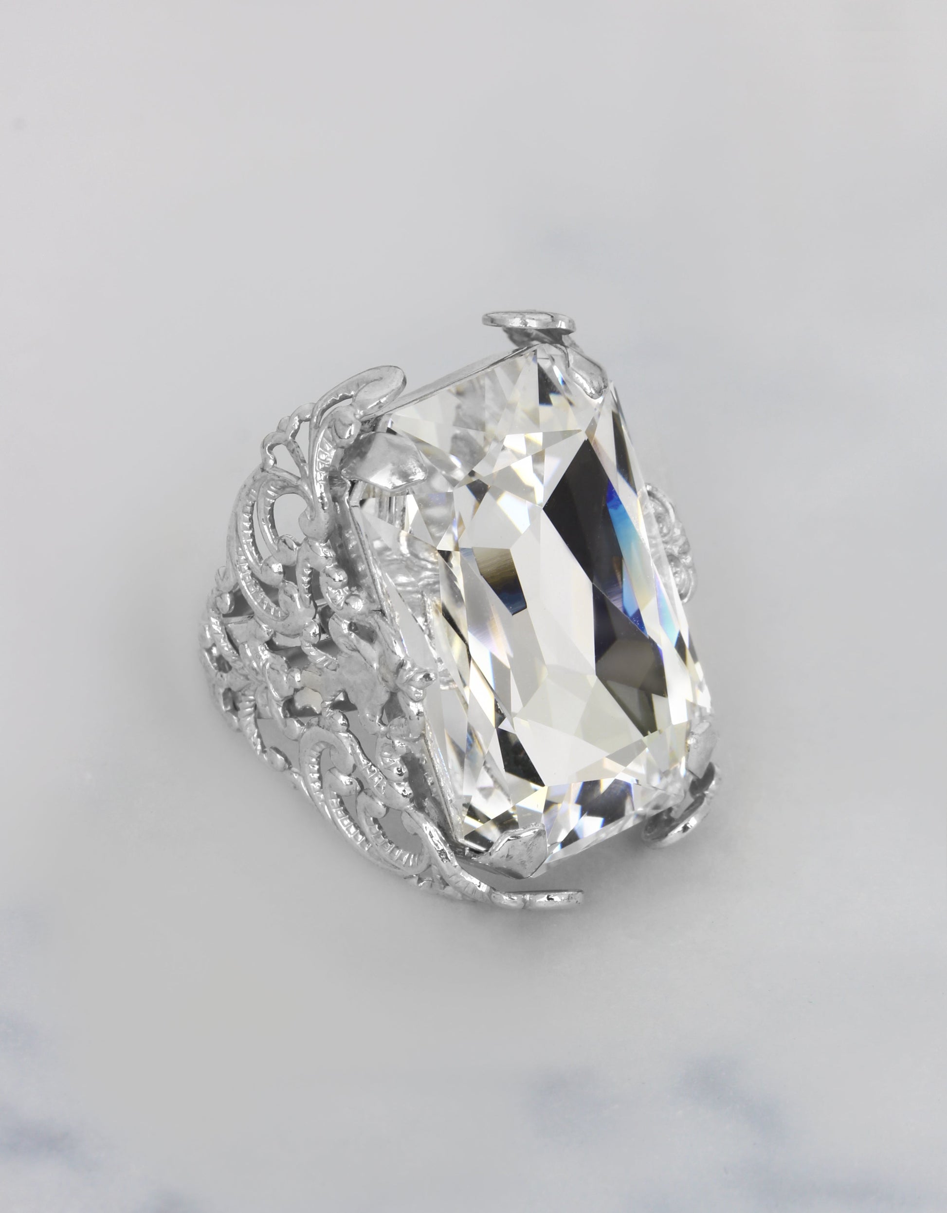 Crystal/ Silver