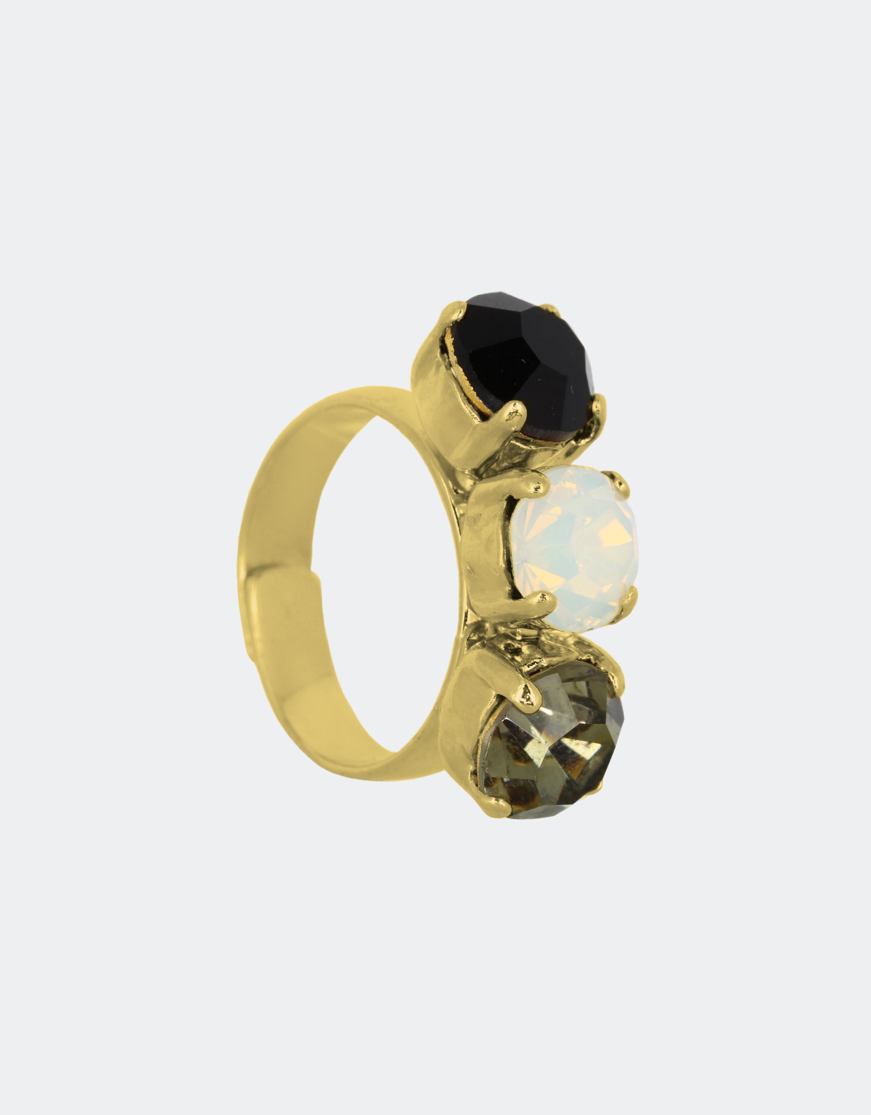 White Opal/ Gold