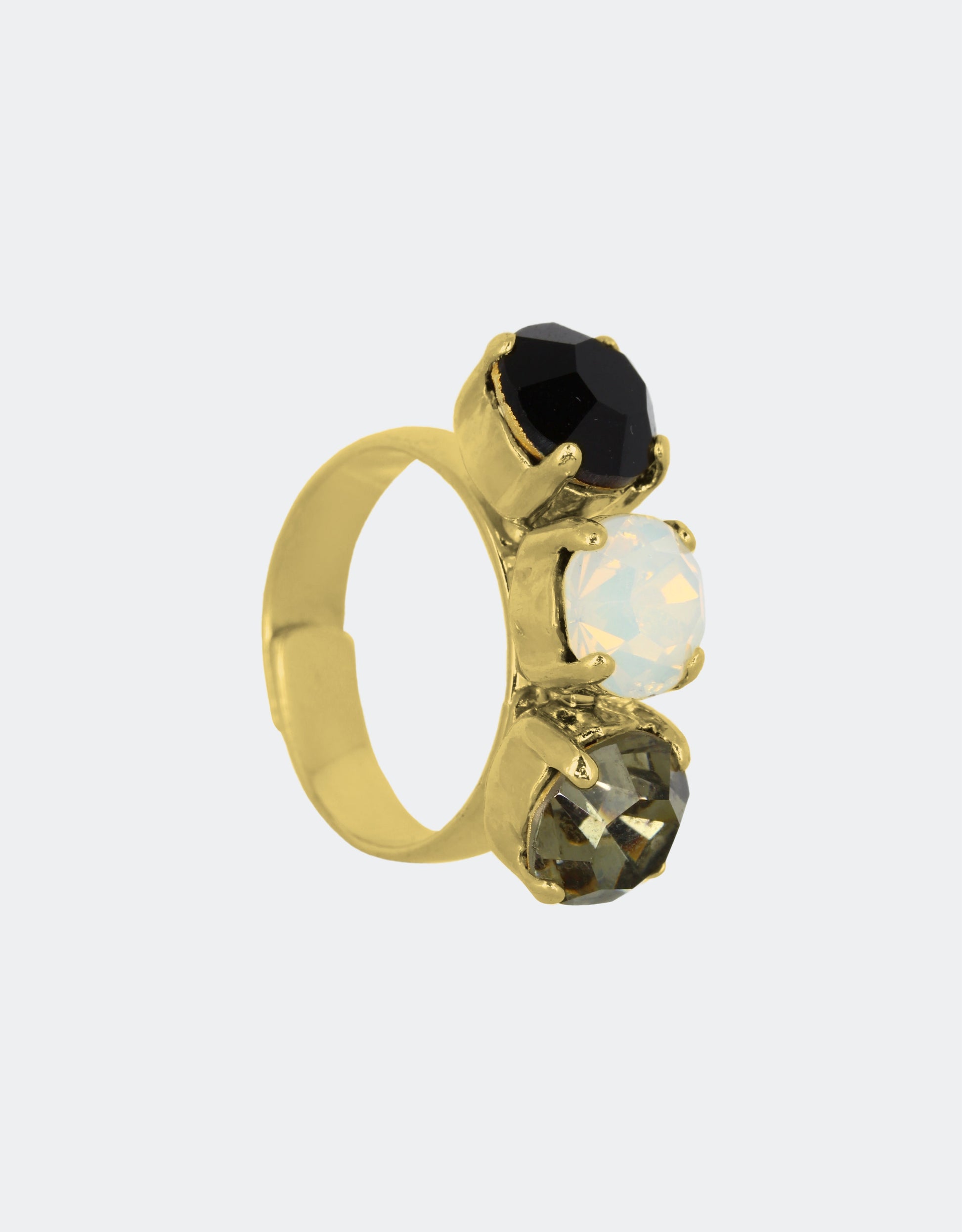 White Opal/ Gold