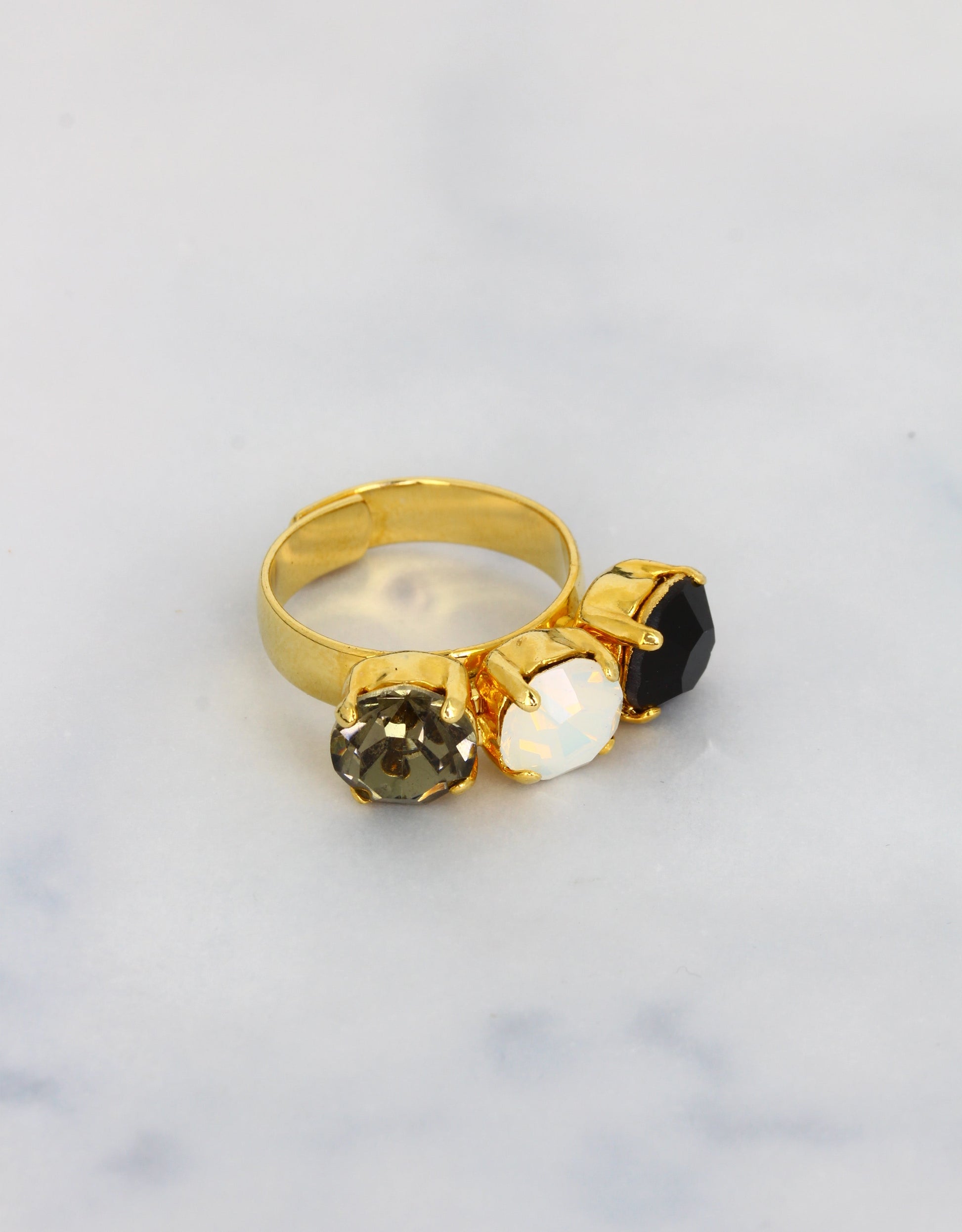 White Opal/ Gold