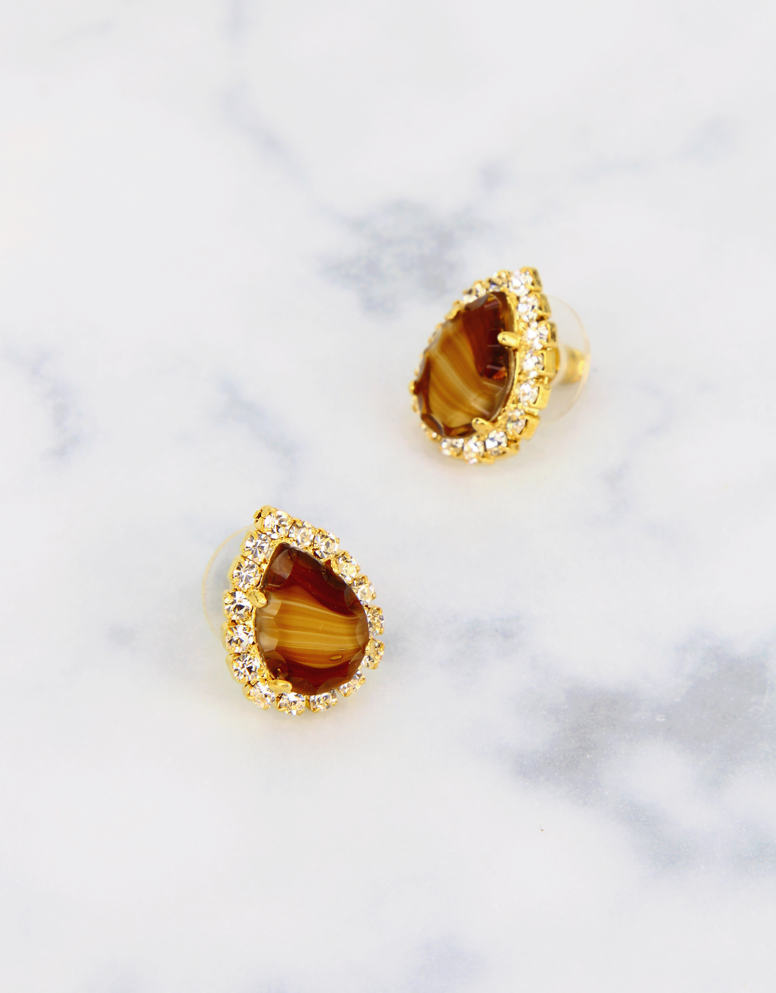 Topaz Agate/ Gold