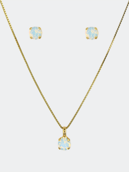 White Opal/ Gold