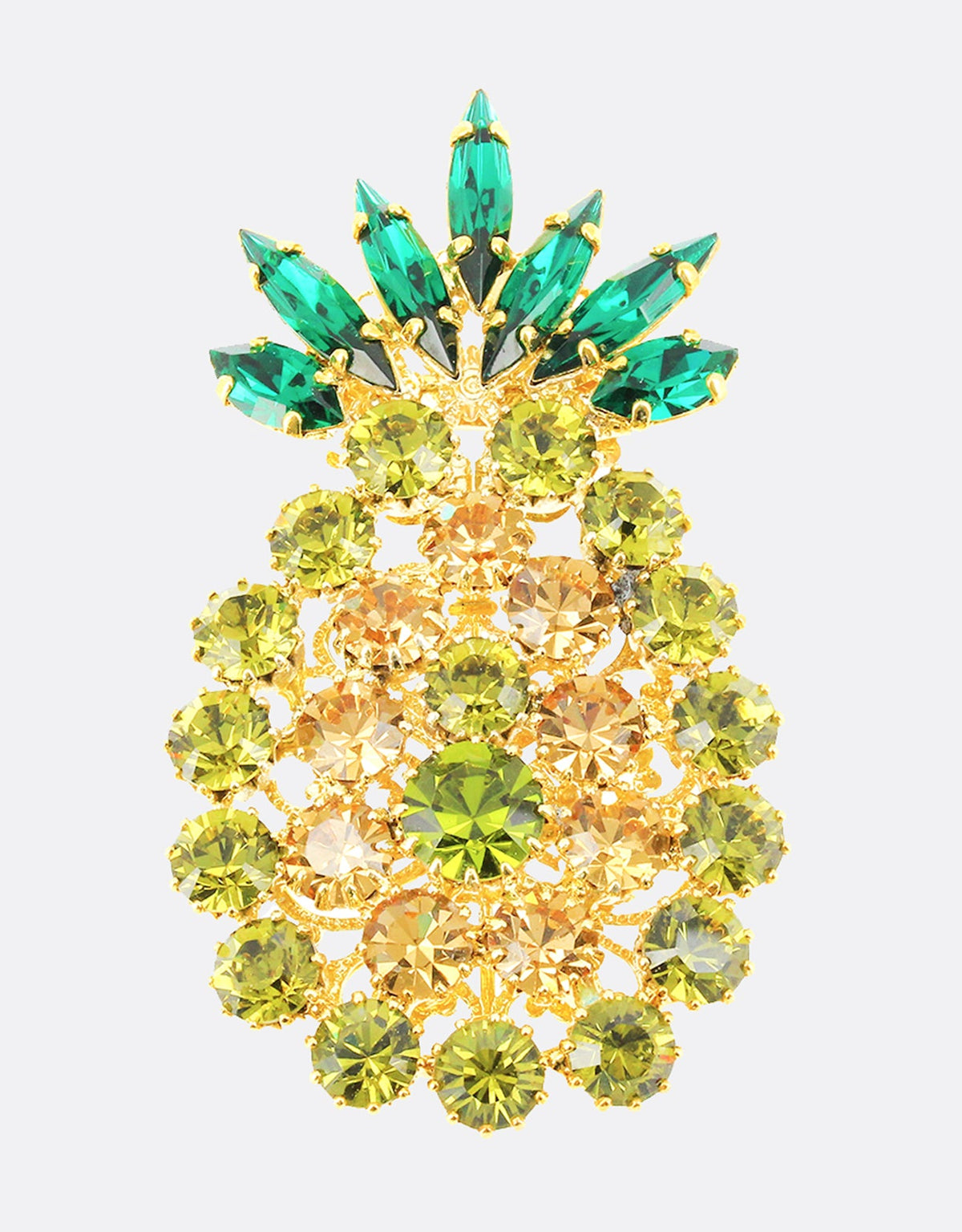 ananas crystal brooch for men a statement tropical jewellery 