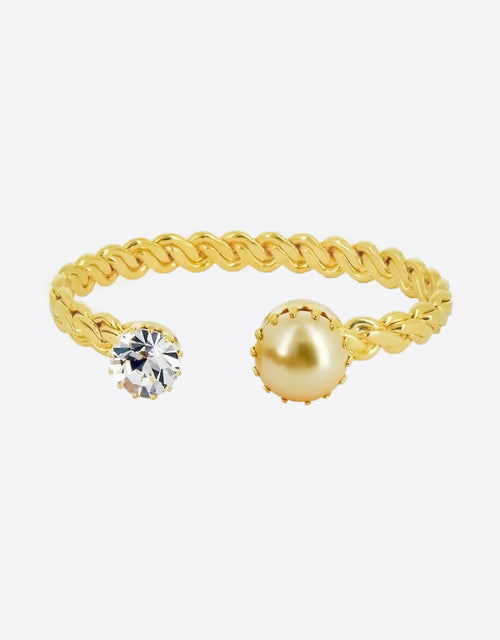 barbara crystal bracelet with pearl