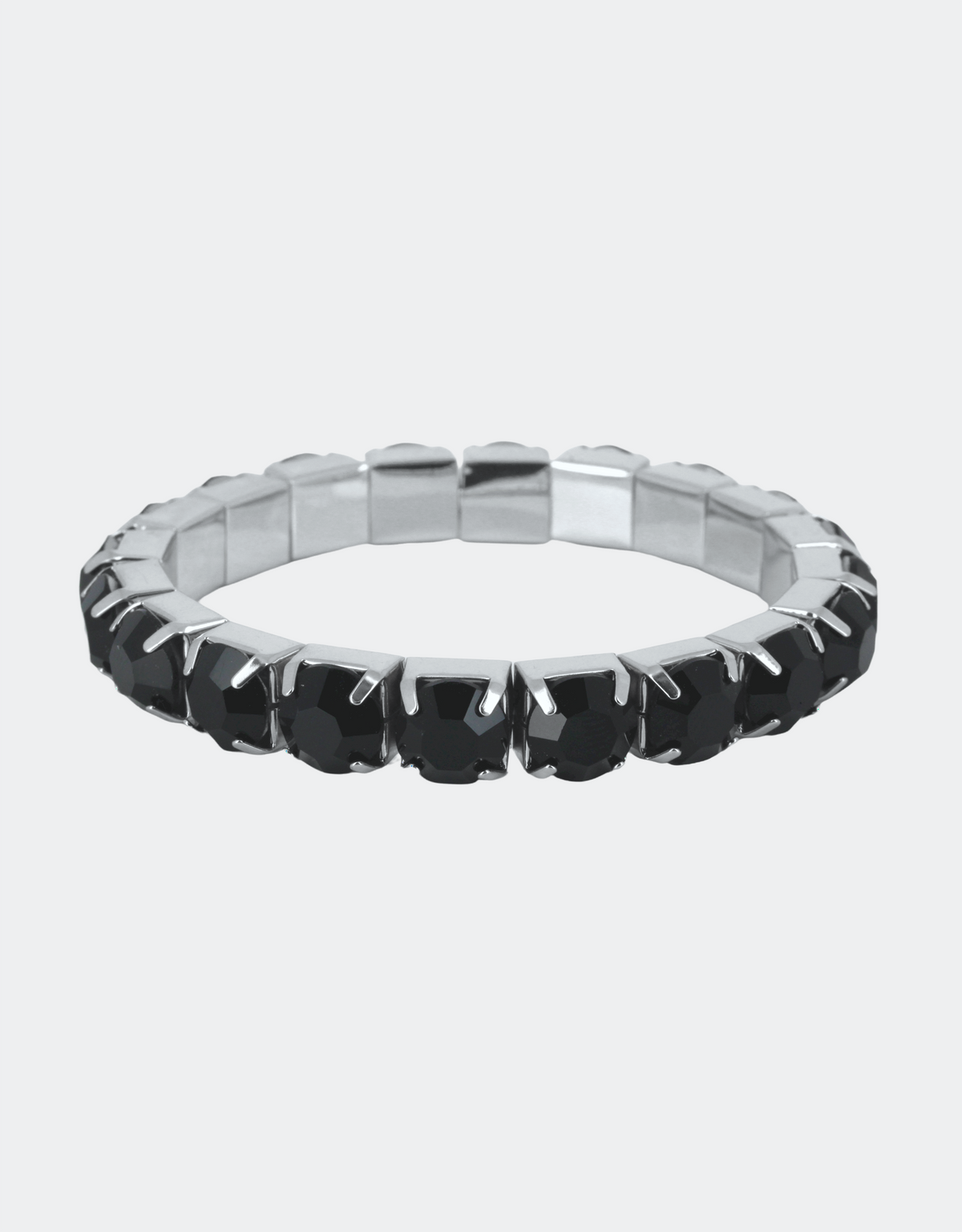 black crystal bracelet goes with the cocktail events and high gala events with slit  gowns and sharp jumpsuits