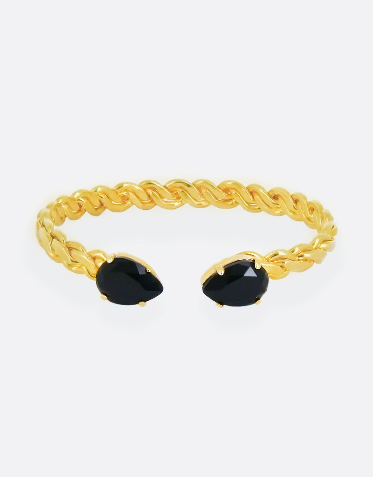 black crystal bracelet a luxury london jewellery design