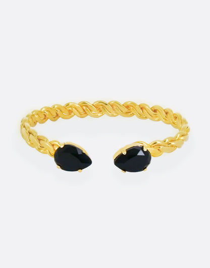 black crystal bracelet a luxury london jewellery design