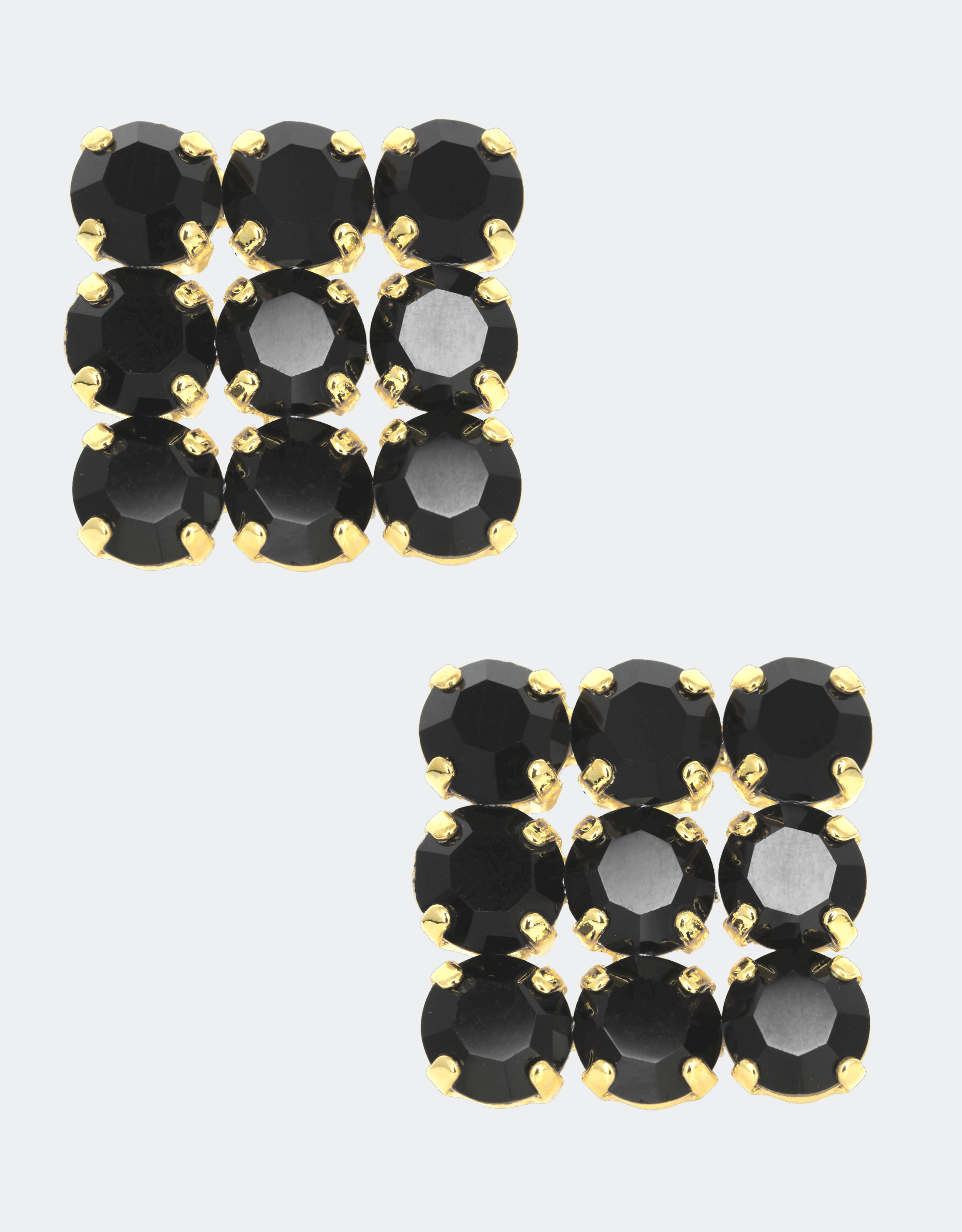 black crystal cufflink perfect for wedding tuxedo for groom 