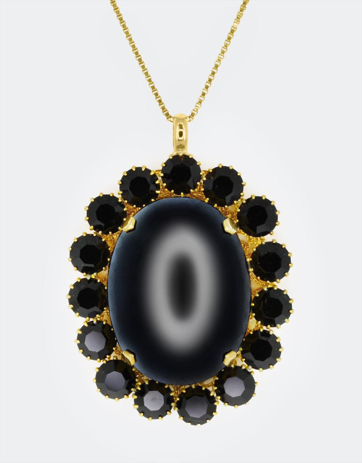 black pendant an english country jewellery
