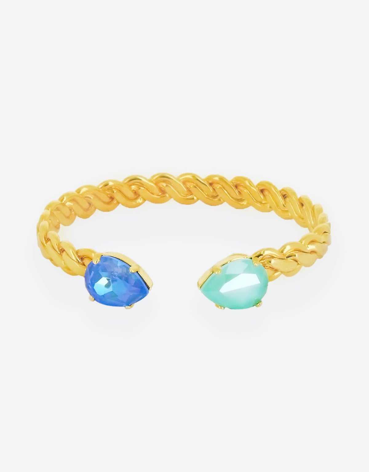 blue crystal bracelet with minimal jewellery design for comfortable wear