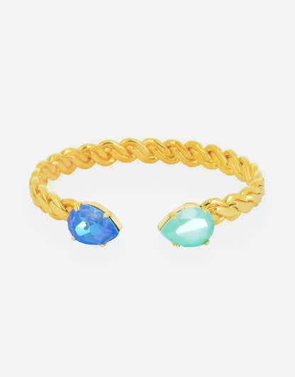 blue crystal bracelet with minimal jewellery design for comfortable wear