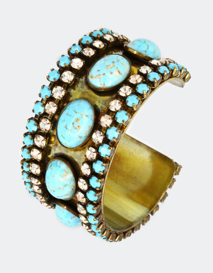 vintage crystal cuff bracelet