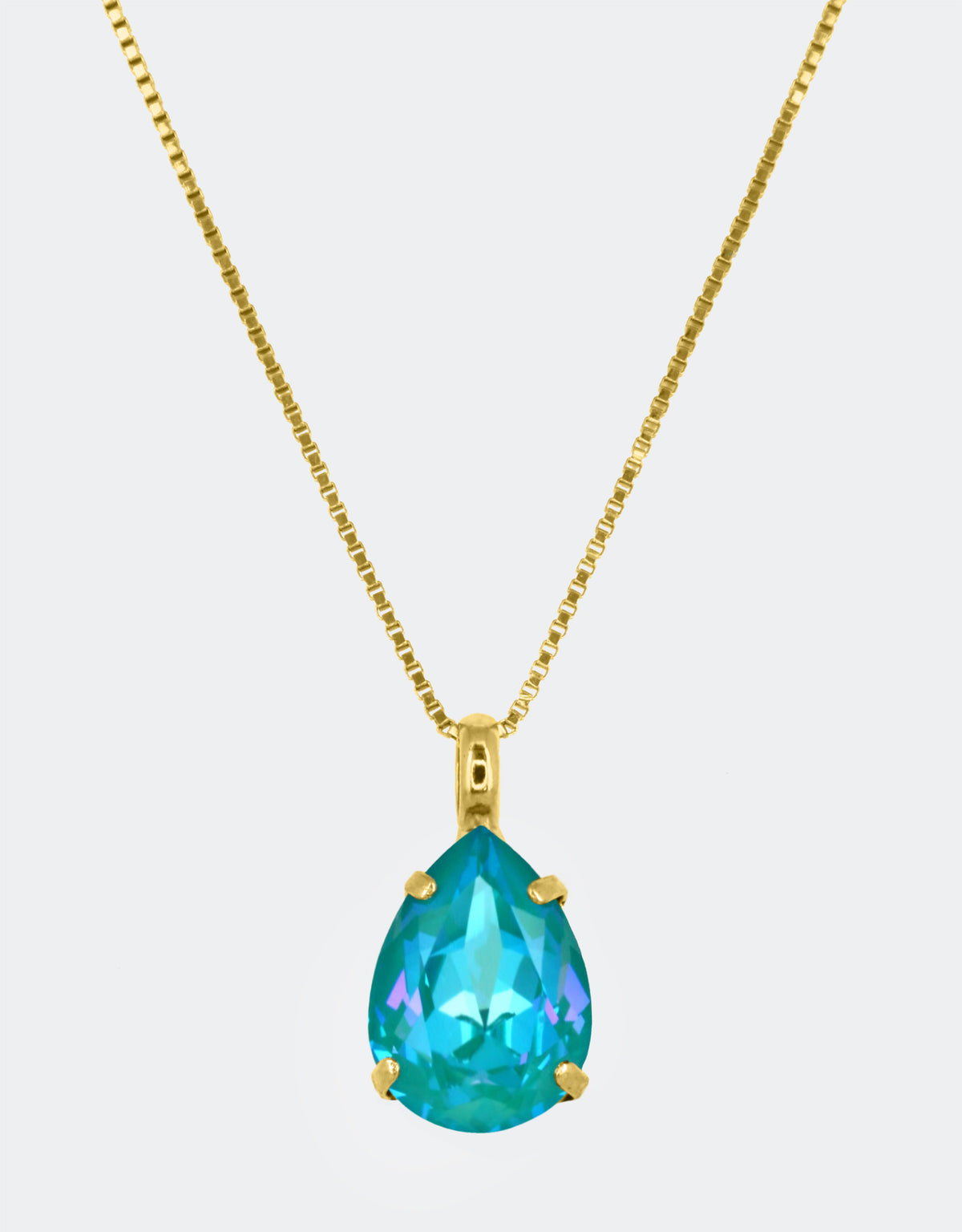 blue crystal pendant a contempory european jewellery