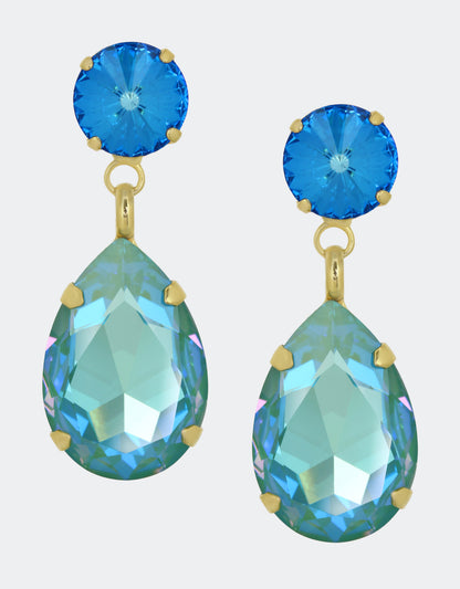 blue dangle earrings a perfect choice for wedding jewellery