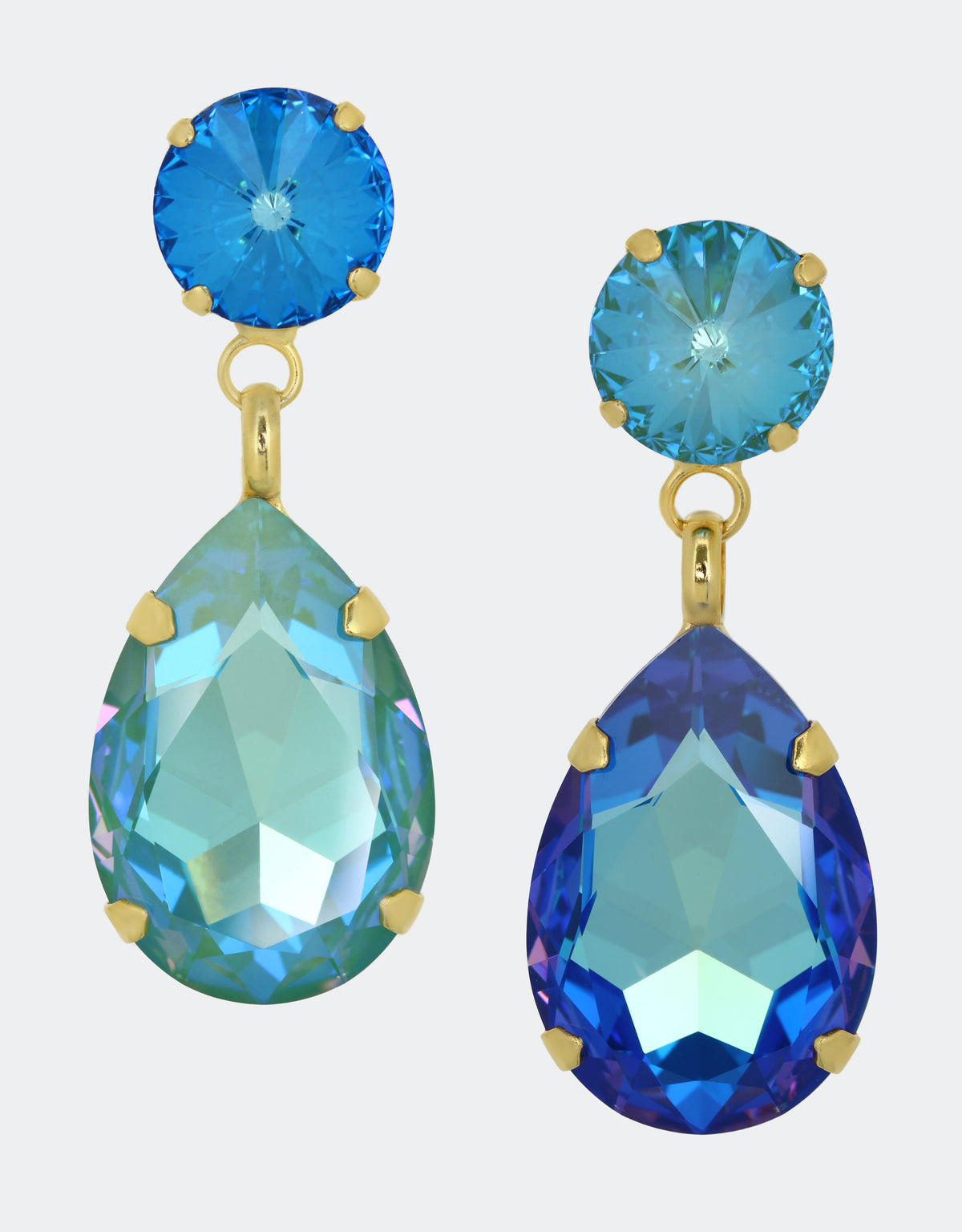 blue earrings for summer brides