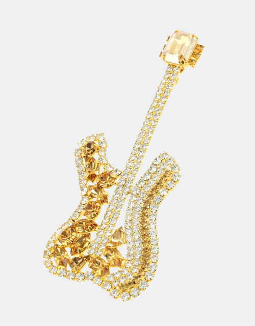 golden crystal carlos brooch