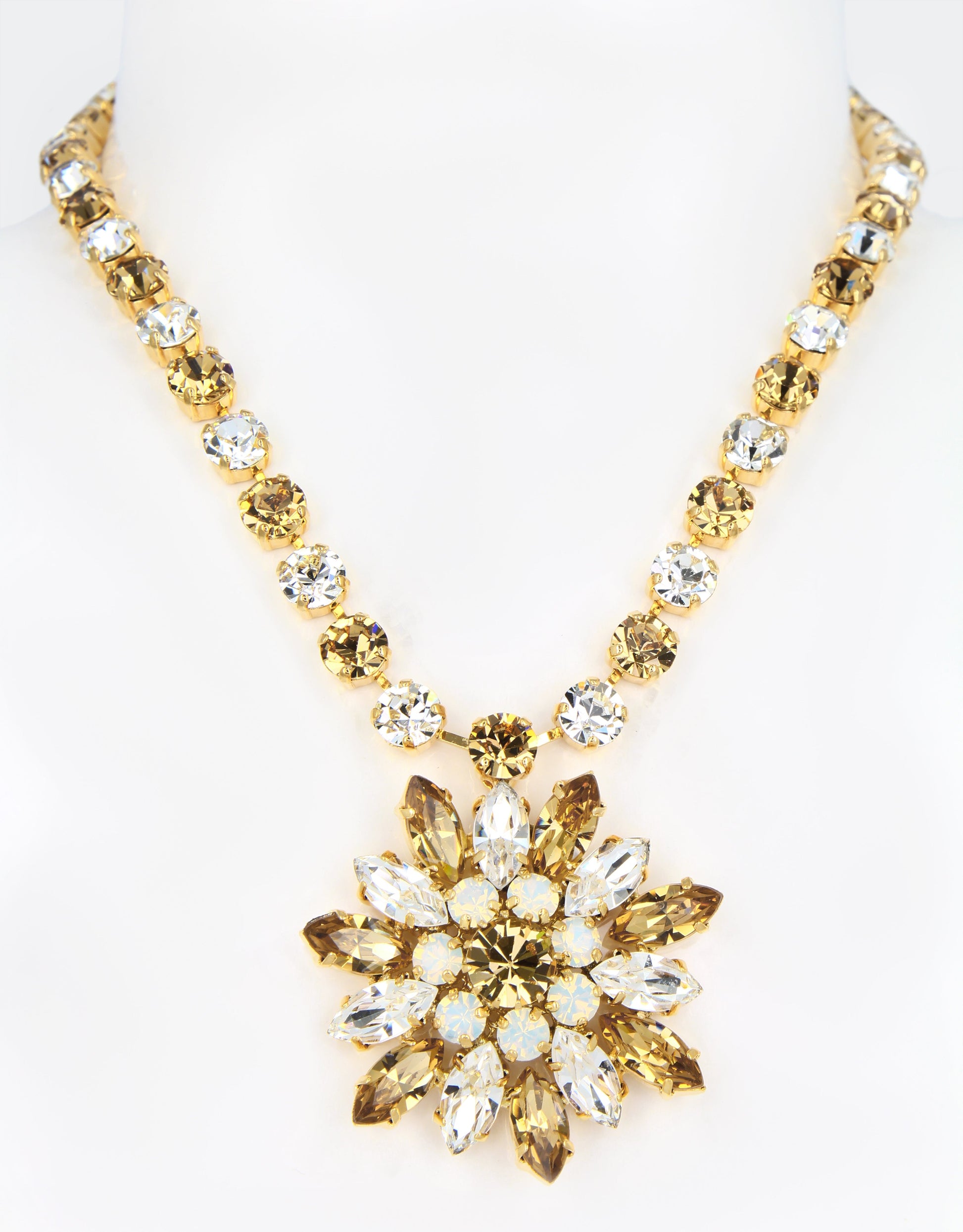 cinderella crystal necklace a perfect red carpet jewellery for women