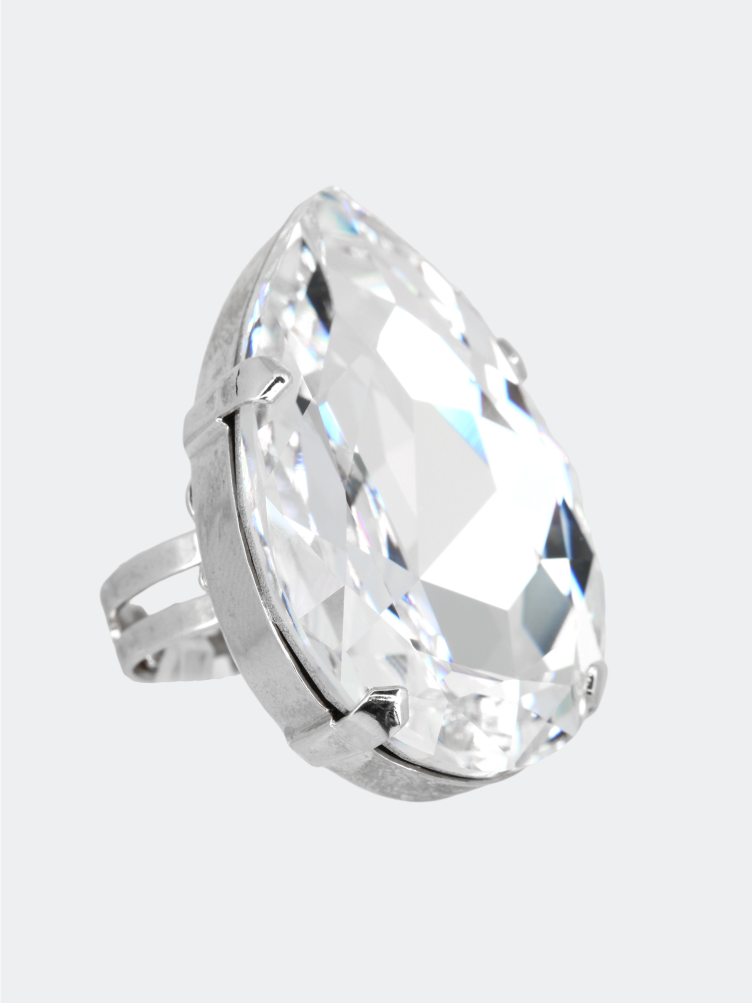 cocktail crystal ring for women