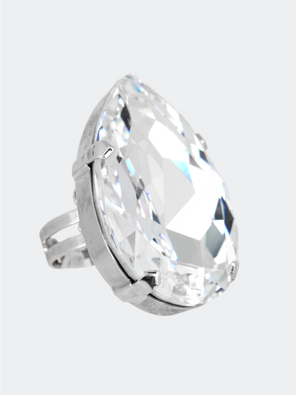 cocktail crystal ring for women