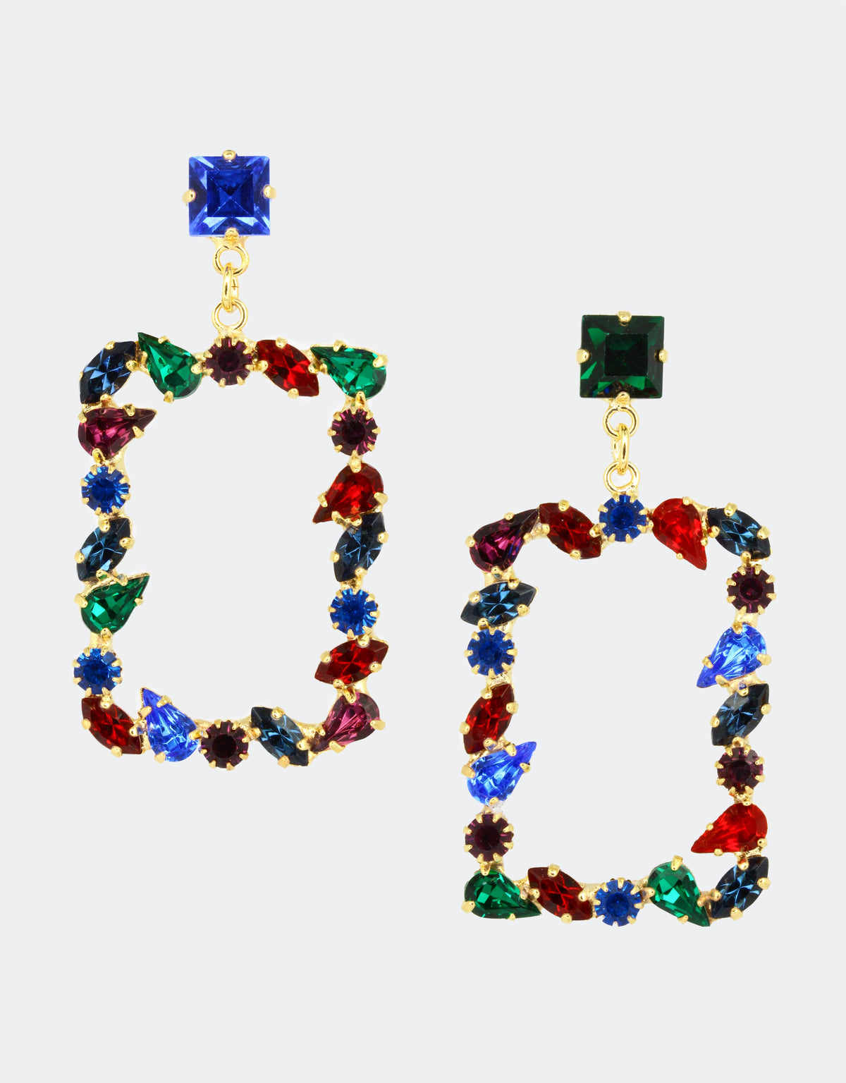 colourful crystal earrings for special occasions