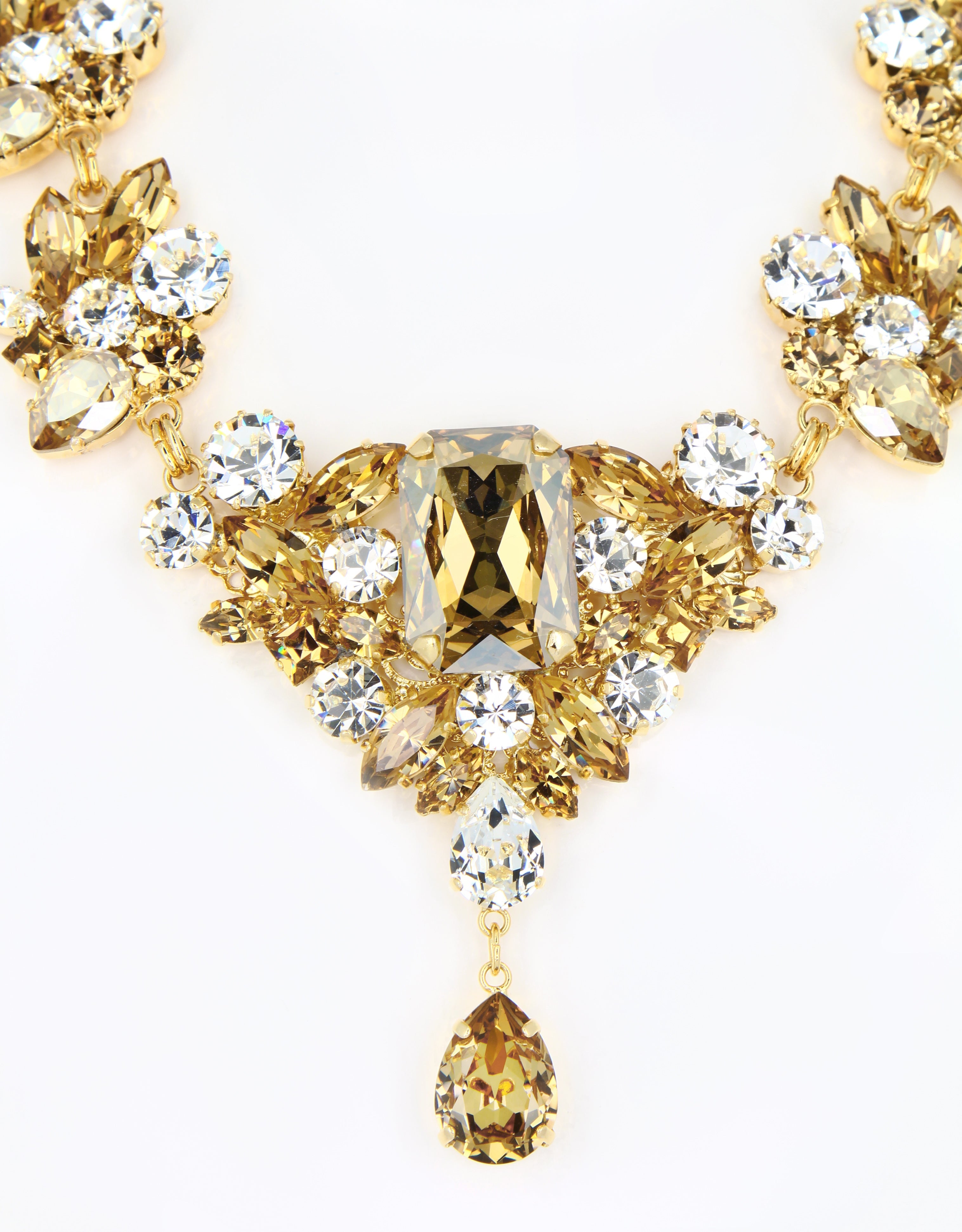couture crystal necklace for grand evenings