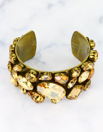 those brides who love to wear vintage jewellery to their wedding shop the crystal cuff bracelet
