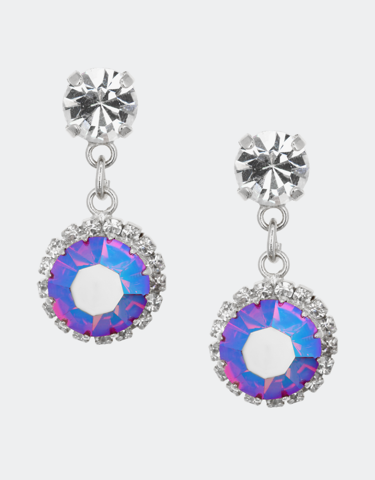 crystal earrings a cool winter party jewellery