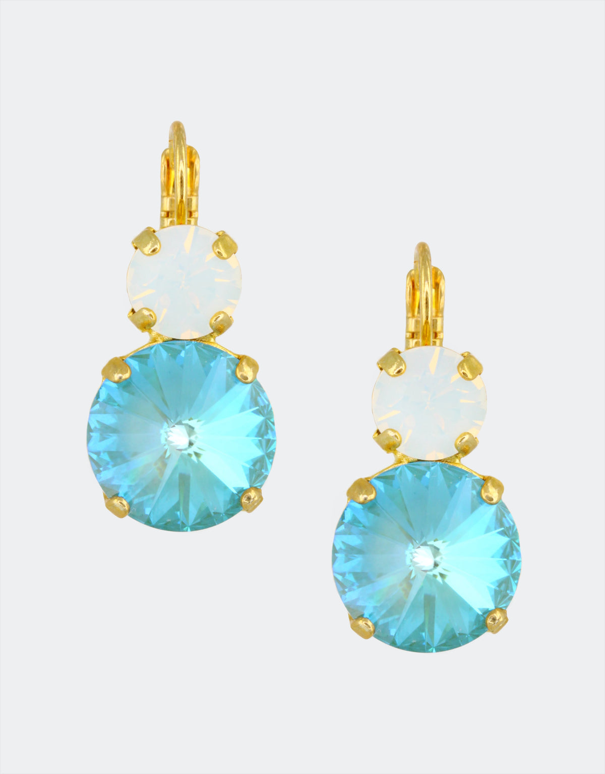 crystal statement earrings french style