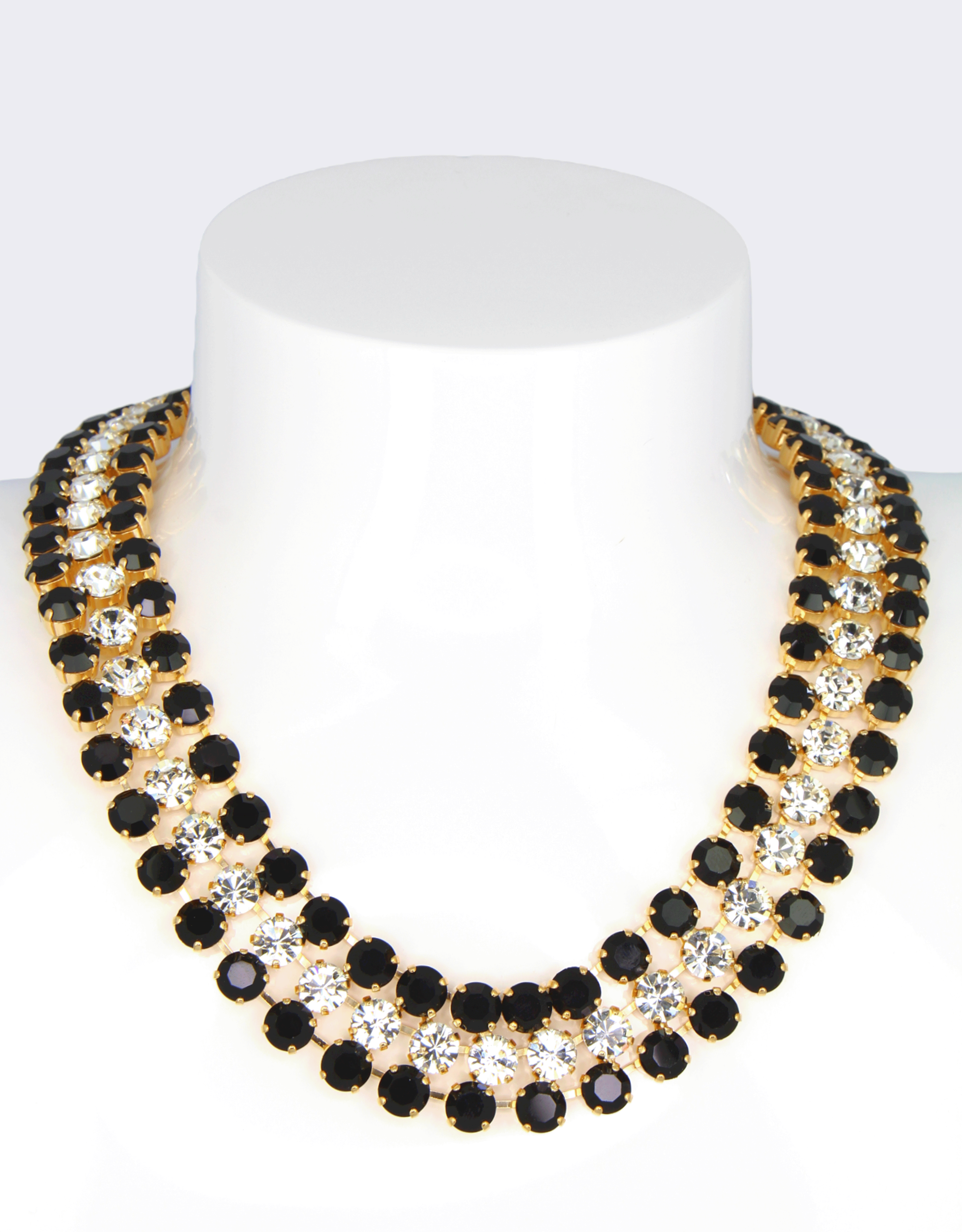 double row necklace england statement jewellery